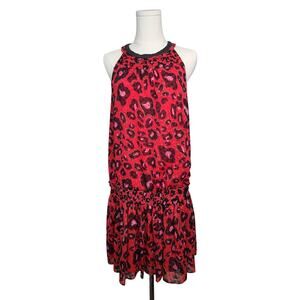 Gambattista Valli Dress for Macy's Red Leopard Print dress